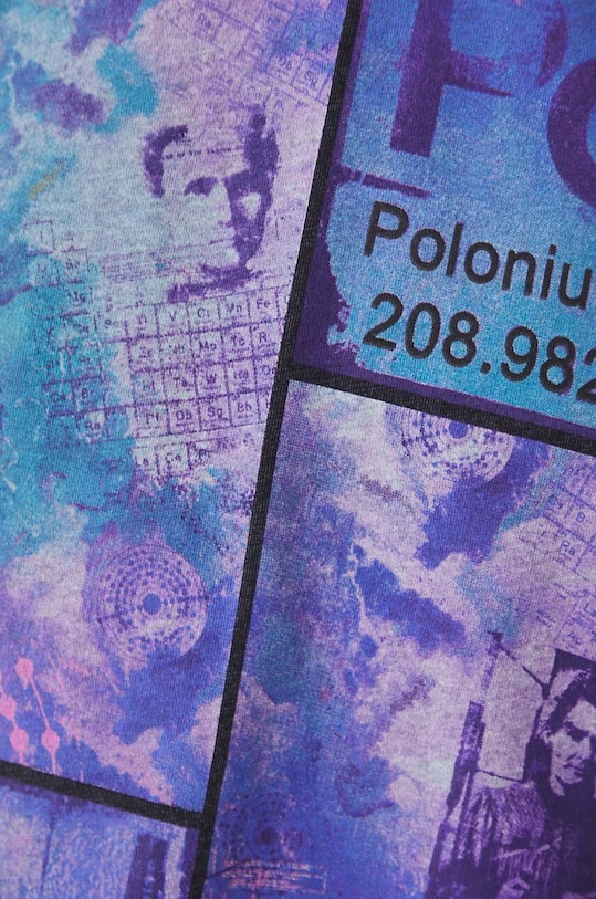 T-shirt bawełniany damski z kolekcji Science by Peter Smolka kolor szary RW24.TSD457