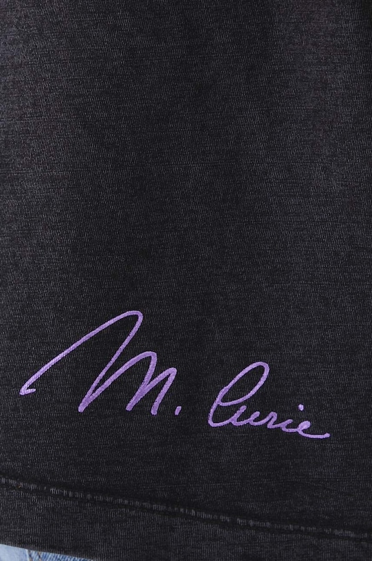 T-shirt bawełniany damski z kolekcji Science by Peter Smolka kolor szary RW24.TSD457