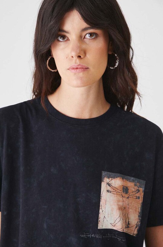 Medicine tricou din bumbac RW24.TSD459 negru