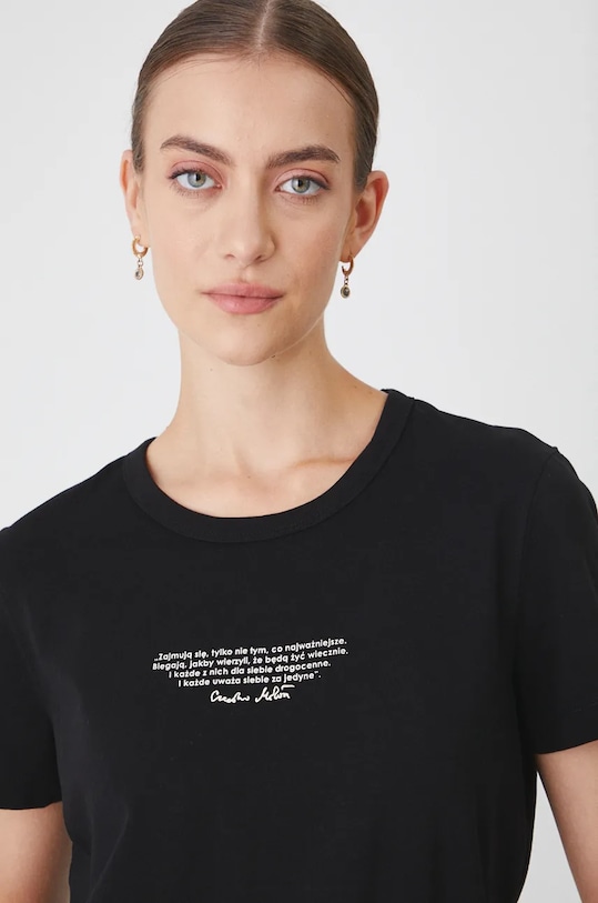 T-shirt damski – Medicine z okazji roku Miłosza, kolor czarny RW24.TSD655 czarny