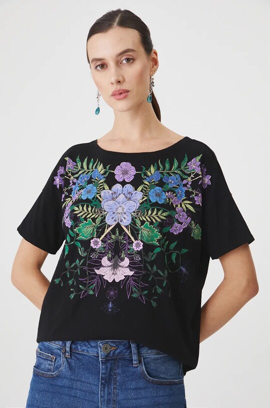 Medicine t-shirt bawełniany RW24.TSD705 czarny RW24