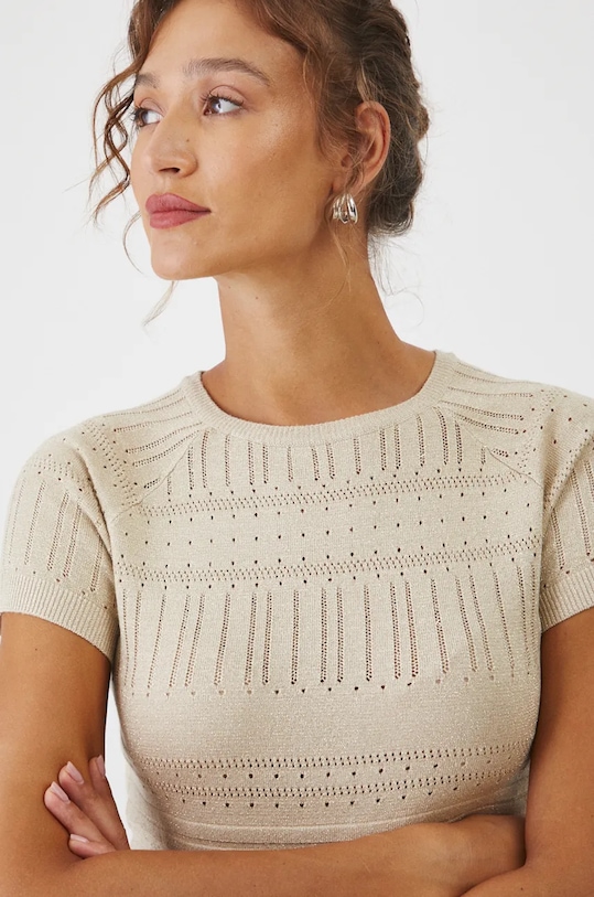 Тениска Medicine бежов RW24.TSD803