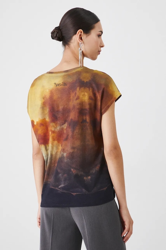 Oblečení Bavlněné tričko z kolekce Zdzisław Beksiński x Medicine černá barva RW24.TSD855 černá