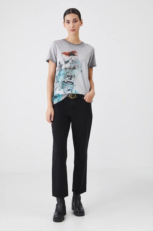 Îmbrăcăminte Medicine tricou din bumbac RW24.TSD857 gri
