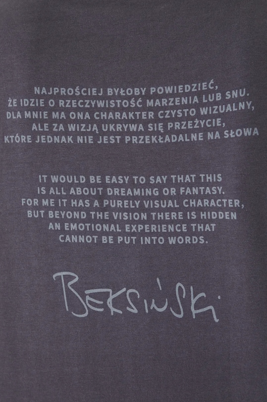 T-shirt damski z kolekcji Zdzisław Beksiński x Medicine kolor szary RW24.TSD858