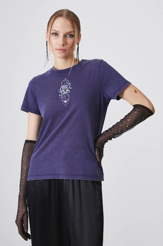 Medicine t-shirt bawełniany fioletowy RW24.TSD956