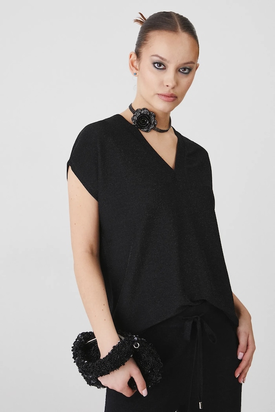 Medicine tricou model fin negru RW24.TSDA00