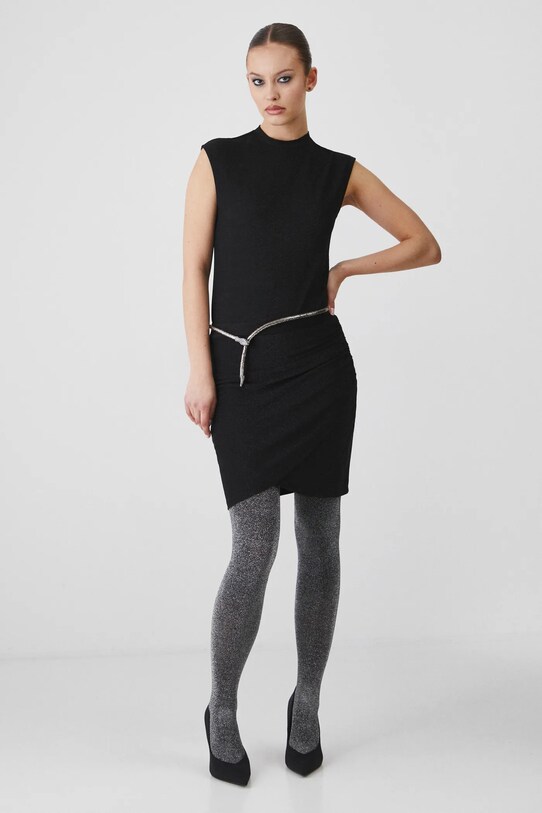 Body damskie z metaliczną nicią kolor czarny RW24.TSDA03 czarny RW24