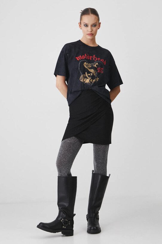 T-shirt bawełniany damski Motörhead kolor szary RW24.TSDA70 szary RW24