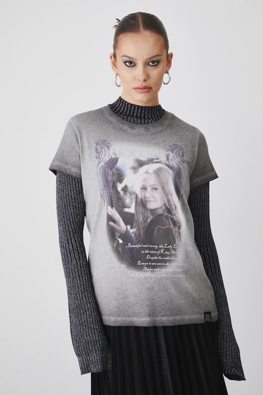 Хлопковая футболка Medicine RW24.TSDA86 серый RW24