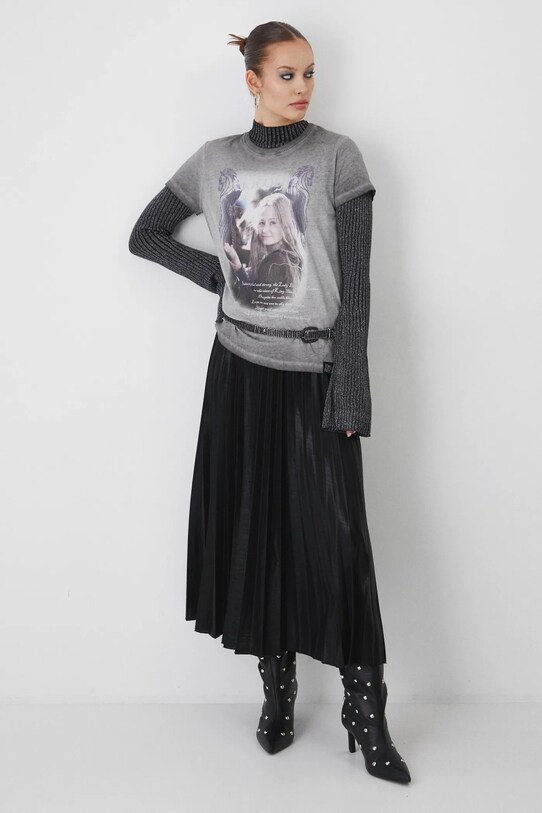 Одежда Хлопковая футболка Medicine RW24.TSDA86 серый