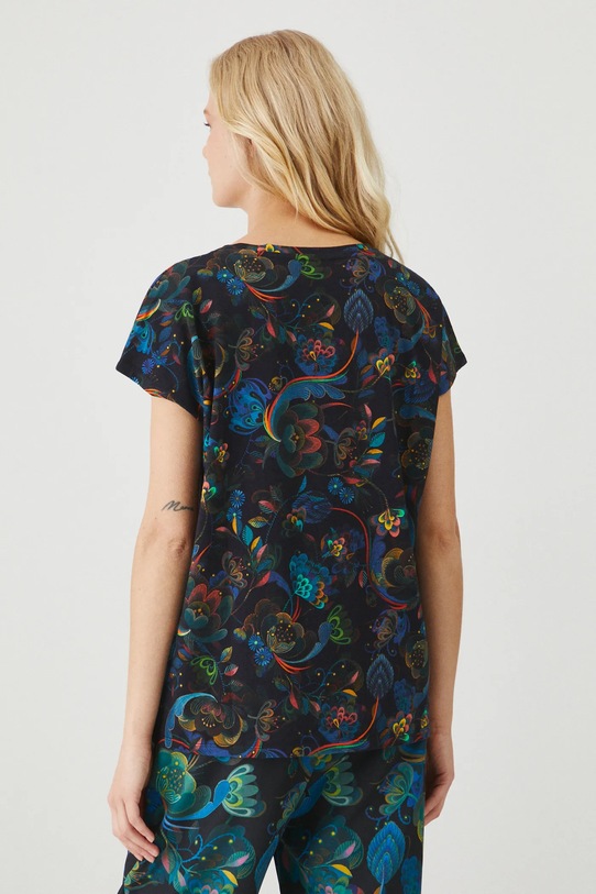 T-shirt bawełniany damski z kolekcji Karolina Matyjaszkowicz x Medicine kolor czarny czarny RW24.TSDB56