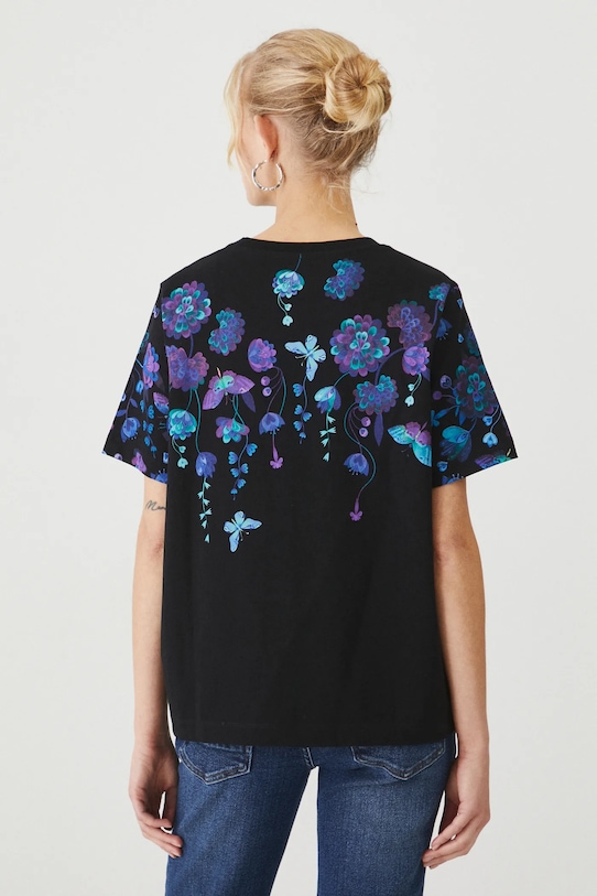 Bavlněné tričko z kolekce Karolina Matyjaszkowicz x Medicine černá barva černá RW24.TSDB62