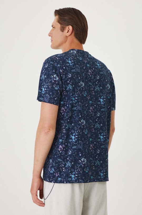 Oblečení Bavlněné tričko pánské tmavomodrá barva RW24.TSM025 námořnická modř