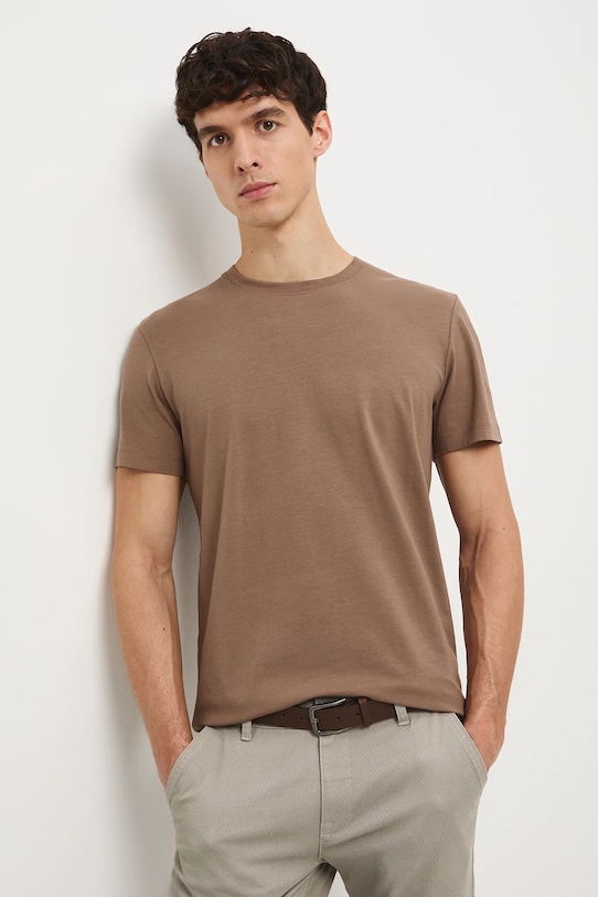 Тениска Medicine вталена кафяв RW24.TSM026