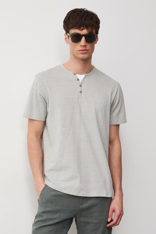 Odzież Medicine t-shirt basic męski bawełniany z elastanem RW24-TSM040 zielony