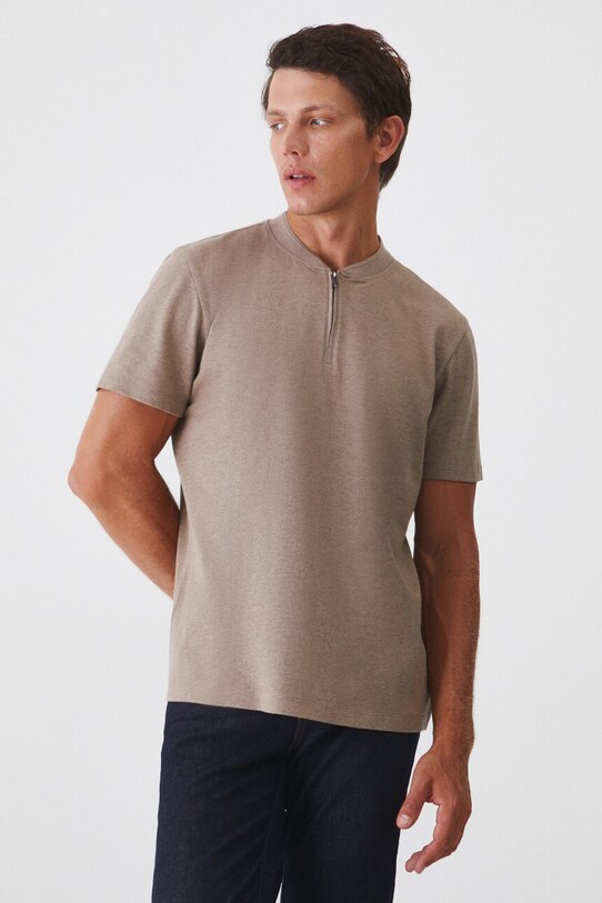 Medicine tricou melanj bej RW24.TSM061