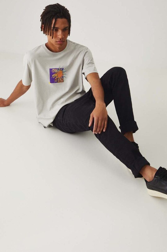 Medicine tricou din bumbac RW24.TSM109 gri RW24