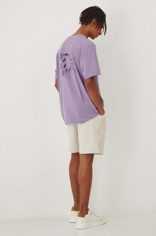 Medicine t-shirt bawełniany RW24.TSM110 fioletowy RW24