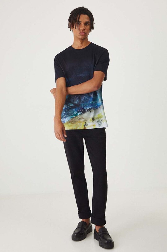 Odzież T-shirt bawełniany męski z kolekcji Magia Miejsc kolor multicolor RW24.TSM158 multicolor