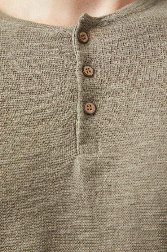 Футболка з домішкою льону Medicine RW24.TSM210 зелений