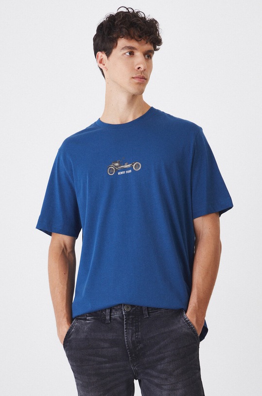 Памучна тениска Medicine RW24.TSM450 син RW24