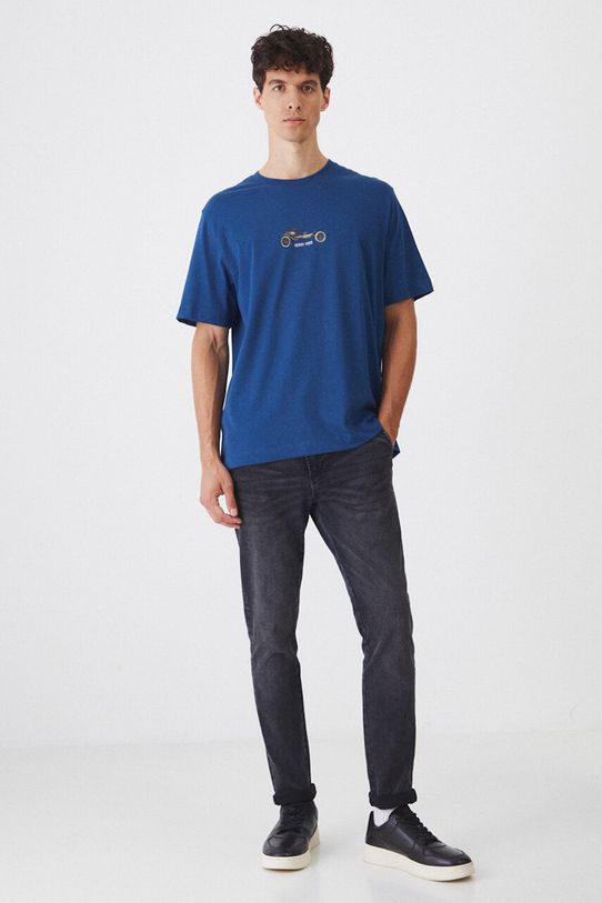 Дрехи Памучна тениска Medicine RW24.TSM450 син