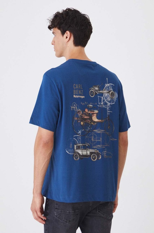 Памучна тениска Medicine син RW24.TSM450