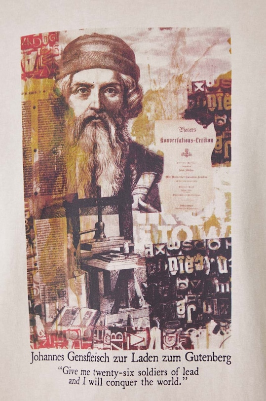 Bavlněné tričko z kolekce Science by Peter Smolka béžová barva RW24.TSM452