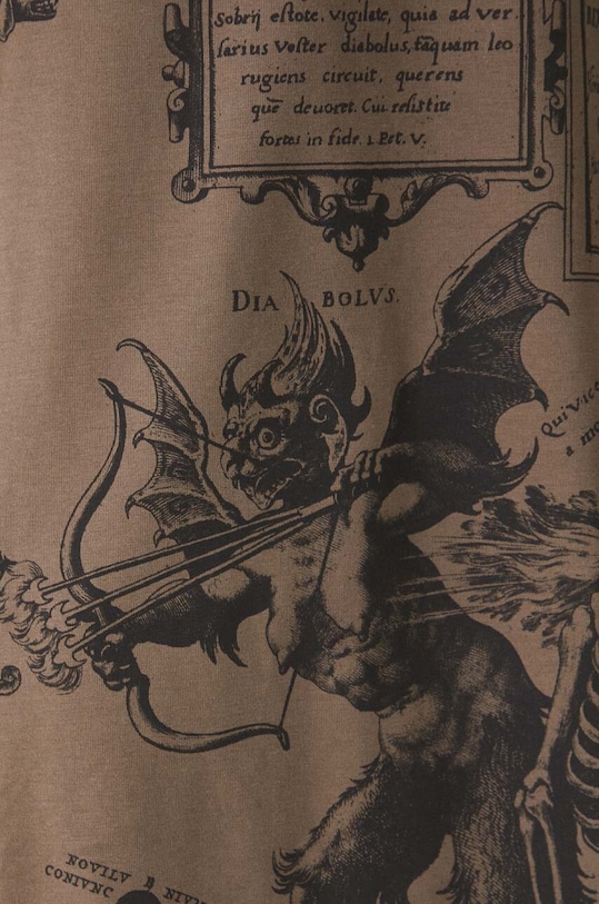 T-shirt bawełniany męski z domieszką elastanu z nadrukiem kolor zielony RW24.TSM501 zielony