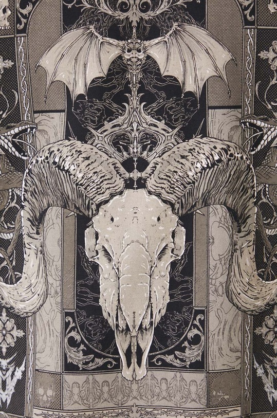 T-shirt bawełniany męski z domieszką elastanu z nadrukiem kolor czarny RW24.TSM504 czarny