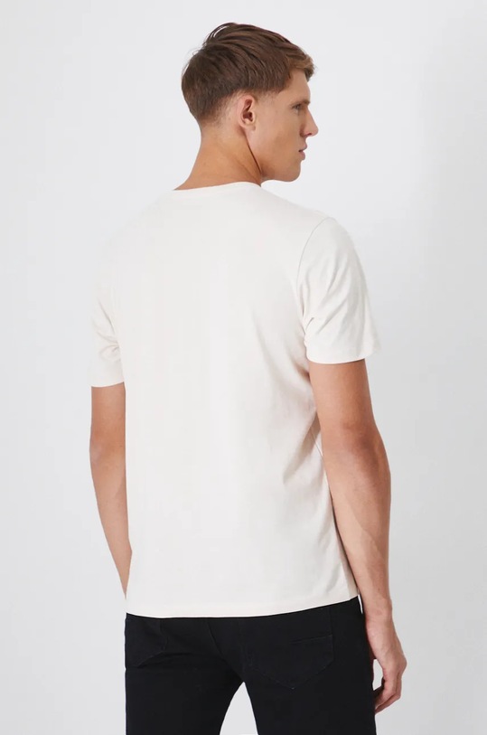 Oblečení Bavlněné tričko s potiskem béžová barva RW24.TSM621 béžová