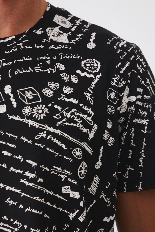 T-shirt męski – Medicine z okazji roku Miłosza, kolor czarny RW24.TSM651