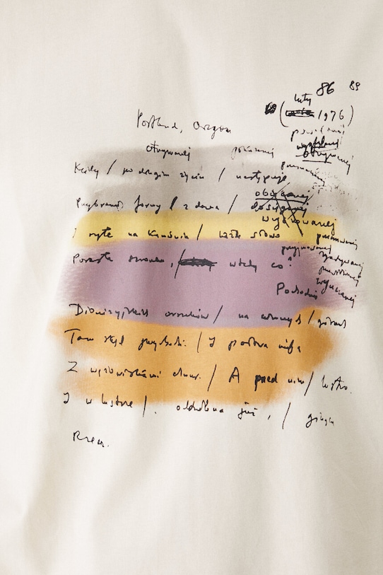 T-shirt bawełniany męski – Medicine z okazji roku Miłosza, kolor beżowy RW24.TSM653