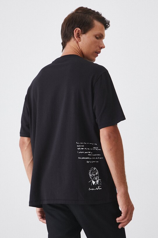 T-shirt męski – Medicine z okazji roku Miłosza, kolor czarny czarny RW24.TSM656