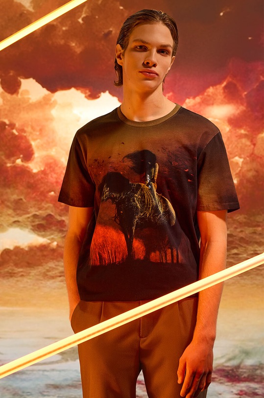 Odzież T-shirt męski z kolekcji Zdzisław Beksiński x Medicine kolor multicolor RW24.TSM853 multicolor