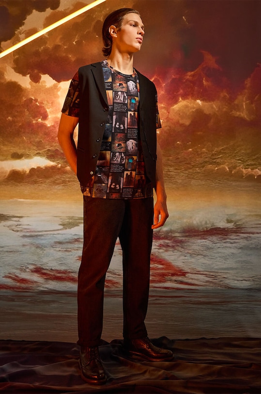 T-shirt męski z kolekcji Zdzisław Beksiński x Medicine kolor multicolor RW24.TSM854 multicolor RW24