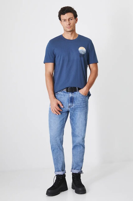 Medicine tricou din bumbac RW24.TSM909 bleumarin RW24