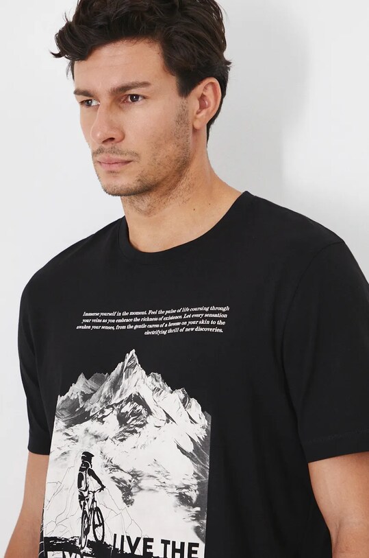 Medicine t-shirt bawełniany czarny RW24.TSM910