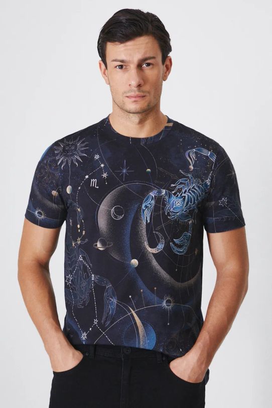 T-shirt męski z kolekcji Zodiak - Skorpion kolor multicolor RW24.TSM953 multicolor RW24