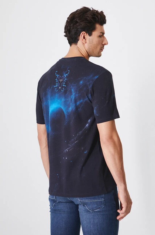 T-shirt męski z kolekcji Zodiak - Baran kolor czarny czarny RW24.TSM955