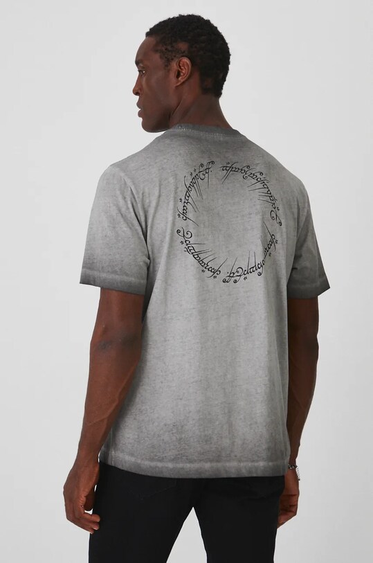 T-shirt bawełniany męski z kolekcji The Lord of the Rings kolor szary RW24.TSMA86 szary RW24