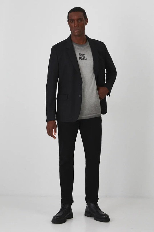 Oblečení Bavlněné tričko z kolekce The Lord of the Rings šedá barva RW24.TSMA86 šedá