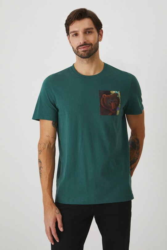 Medicine t-shirt bawełniany RW24.TSMB10 zielony