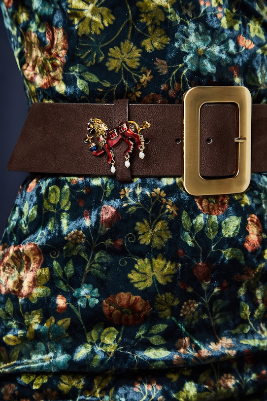 Medicine broszka bordowy RW25-AKD850