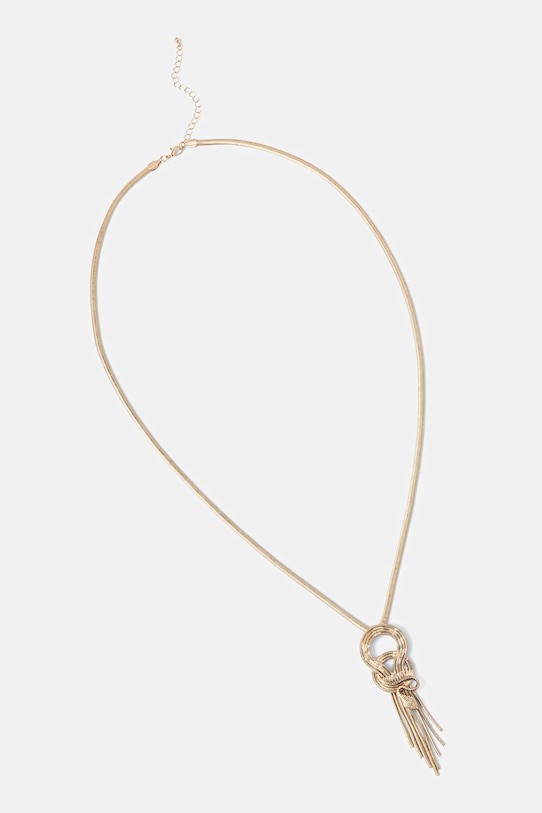 Naszyjnik damski z ozdobnym węzłem złoty RW25-ASD501