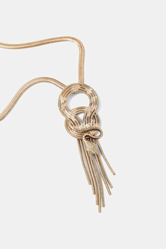 Naszyjnik damski z ozdobnym węzłem RW25-ASD501 złoty RW25