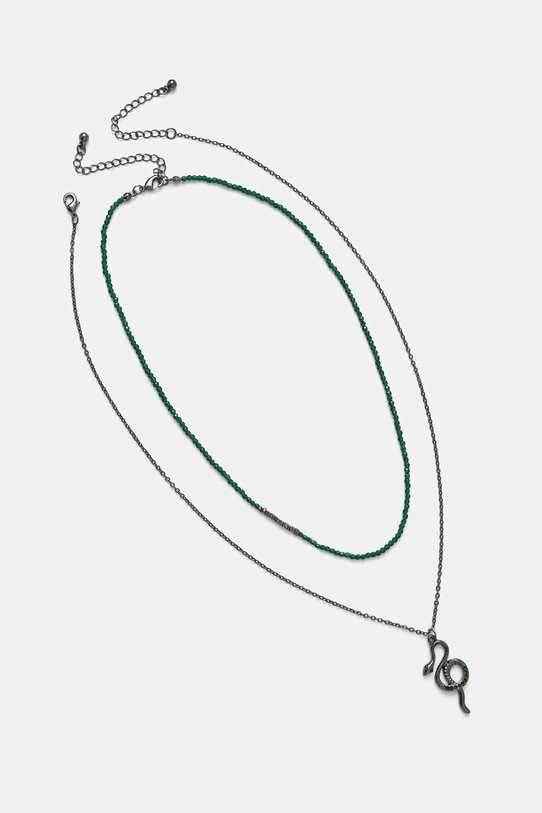 Naszyjniki damskie z ozdobną zawieszką (2-pack) 2-pack zielony RW25-ASD702