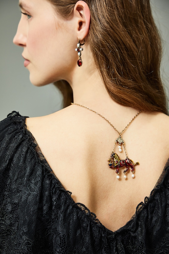 Náhrdelník Medicine burgundské RW25-ASD850