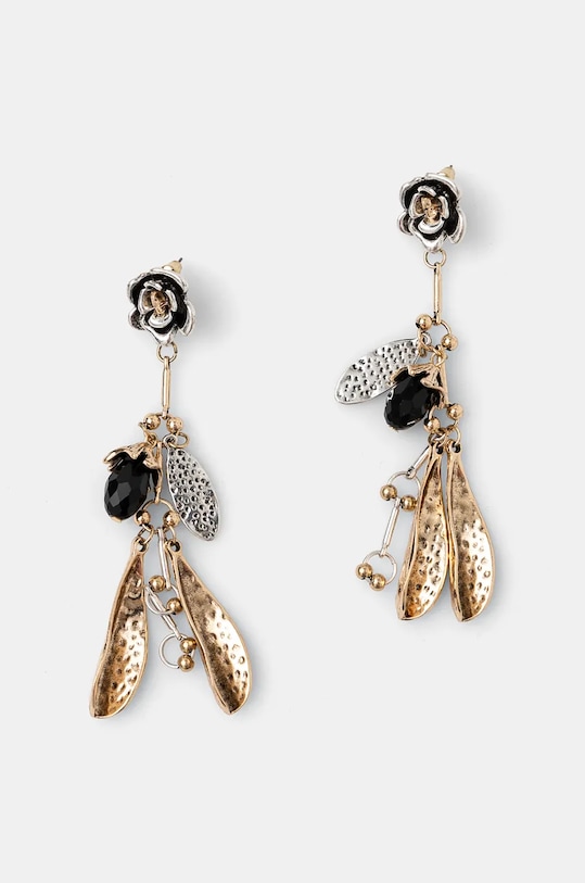 Kolczyki damskie z ozdobnymi zawieszkami RW25-AUD100 złoty RW25